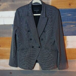 Banana Republic Blazer Jacket 14 Cream Black